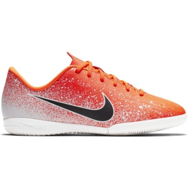 Chaussures d'intérieur Nike Mercurial Vapor X 12 Academy Ic Jr AJ3101-801 multicolore orange
