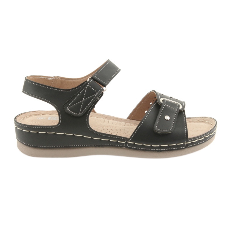 Sandales confort noires pour femmes DK 25131 le noir