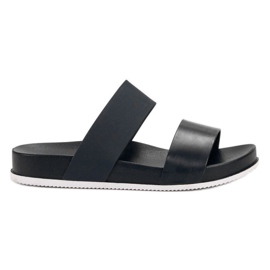 SHELOVET Chaussons noirs confortables