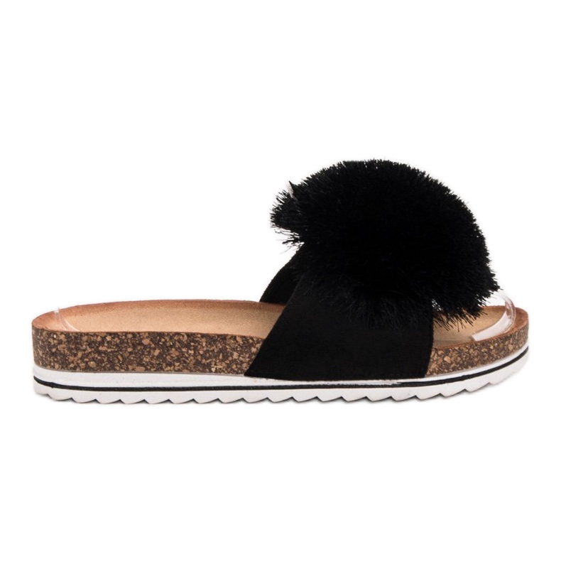 Seastar Chaussons Avec Pompon le noir Seastar Chaussons Avec Pompon le noir