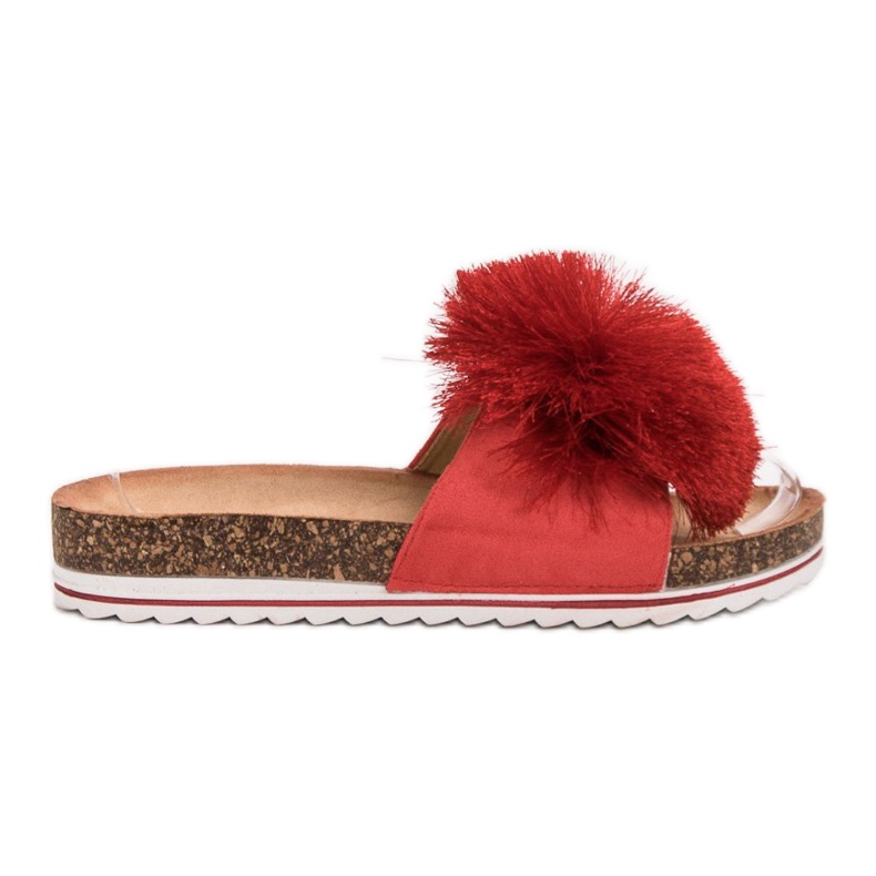 Seastar Chaussons Avec Pompon rouge Seastar Chaussons Avec Pompon rouge