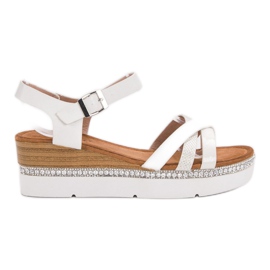 Seastar Sandales à la mode avec zircone cubique blanc