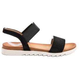 Primavera Sandales noires avec une gomme