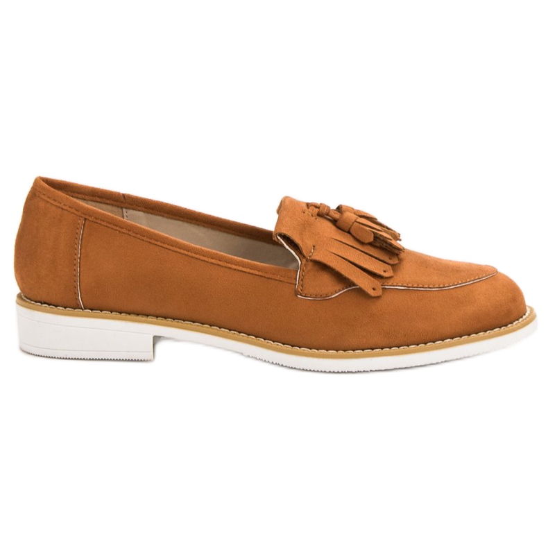 Mocassins VICES brique brun orange