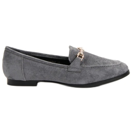 Balada Mocassins en daim gris