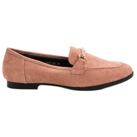 Balada Mocassins en daim rose