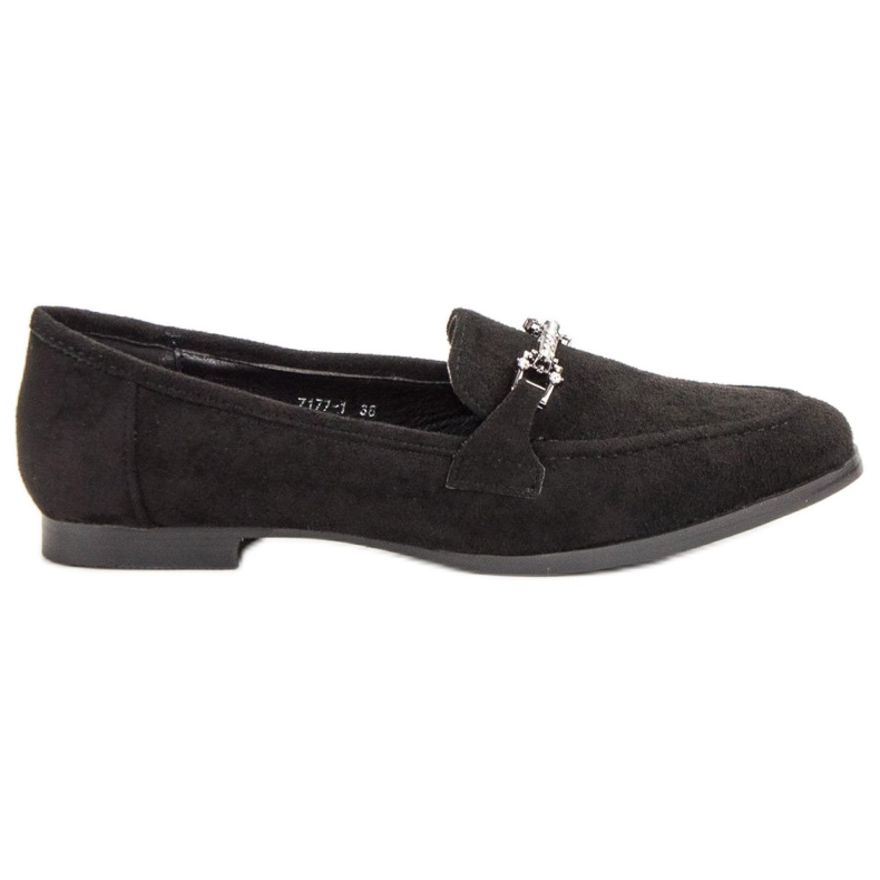 Balada Mocassins en daim noir le noir