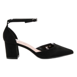 Queen Vivi Escarpins en daim à Spitz noir