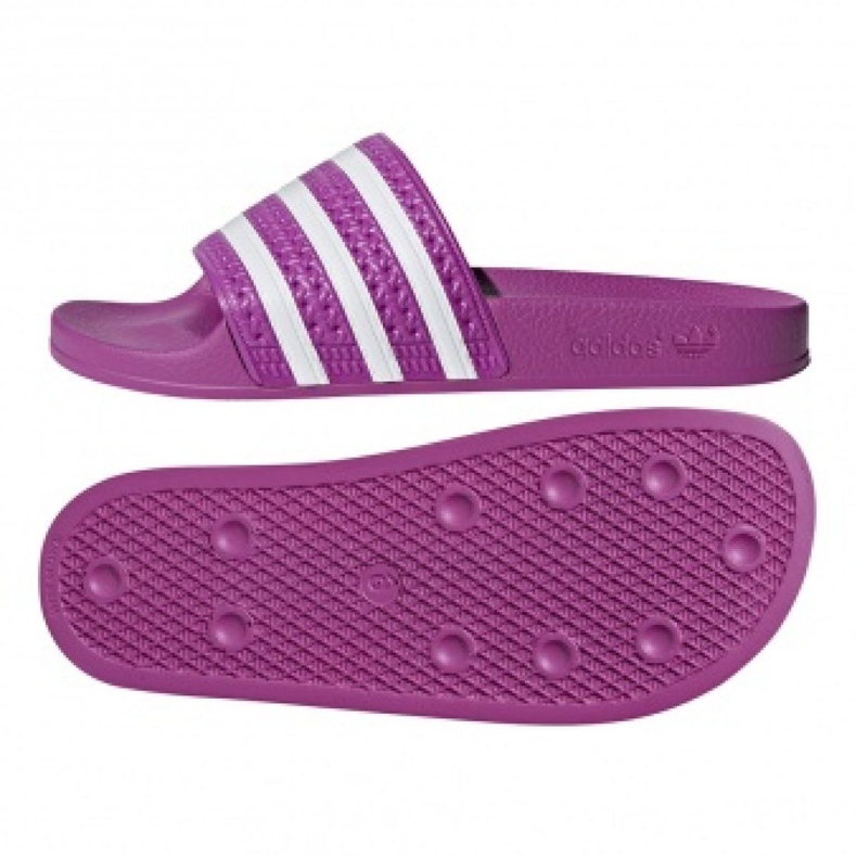 Pantoufles Adidas Originals Adilette W CG6539 blanche violet