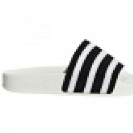 Adidas Originals Adilette Claquettes BD7592 blanche le noir