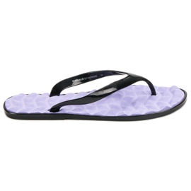 SHELOVET Tongs en caoutchouc violet