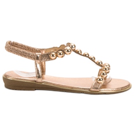 Small Swan Sandales à enfiler jaune Small Swan Sandales à enfiler jaune