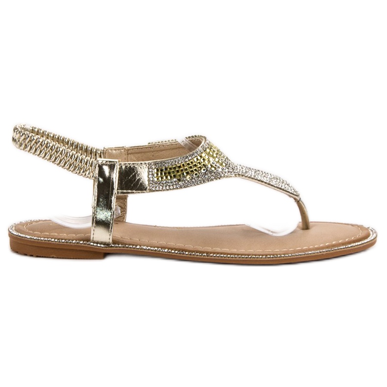 Encor Sandales japonaises dorées d'or Encor Sandales japonaises dorées d'or