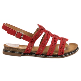Renda Sandales rouges confortables