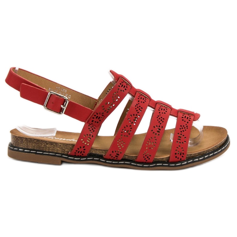Renda Sandales rouges confortables