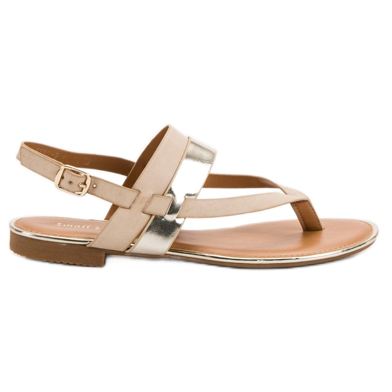 Small Swan sandales japonaises brun