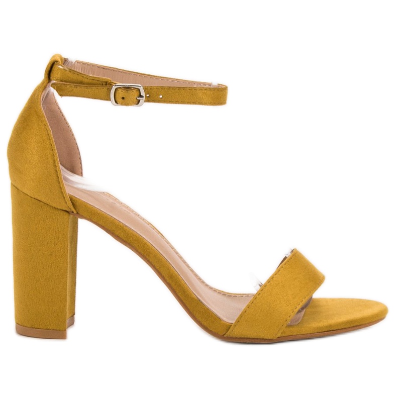 Anesia Paris Sandales moutarde sexy jaune