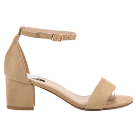 Sandales en daim VICES beige