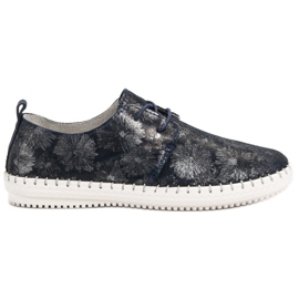 Filippo Bottes en cuir nouées bleu multicolore