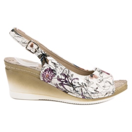 Goodin Sandales Avec Motif multicolore