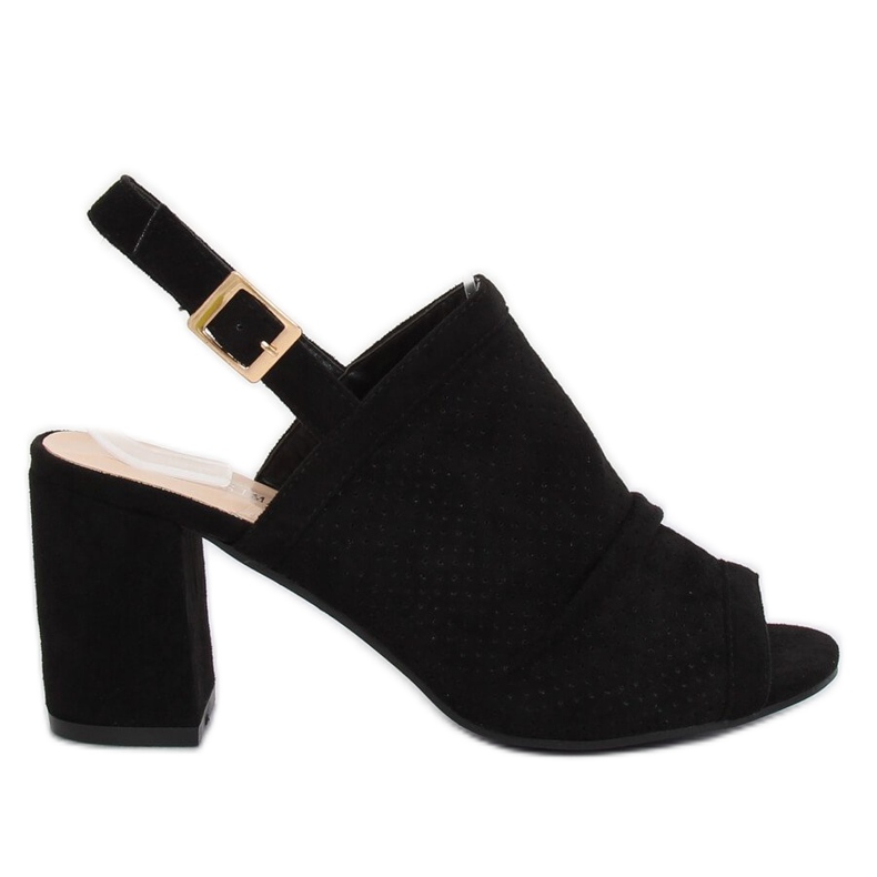 Sandales à talons noires JM5840N Negro le noir
