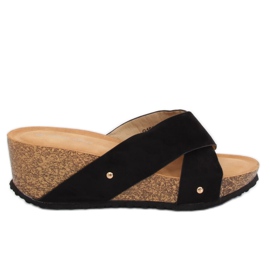Noir G1560 Chaussons compensés noirs