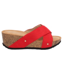 Rouge G1560 Chaussons compensés rouges