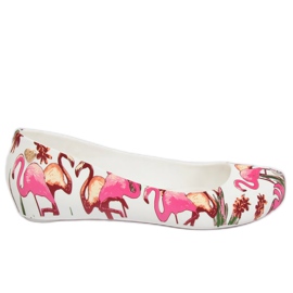 Meliski avec des flamants roses blancs CK85 Blanc violet multicolore