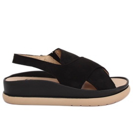 Sandales noires pour femmes G-202 Noir le noir