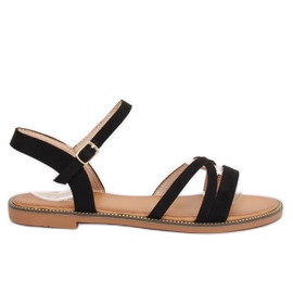 Sandales femme noires S55 Noir le noir