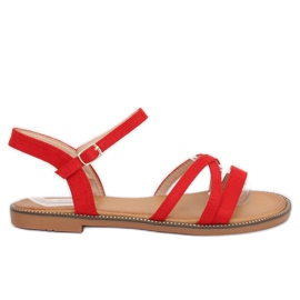 Sandales femme rouges S55 Rouge