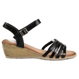 Renda Sandales noires le noir