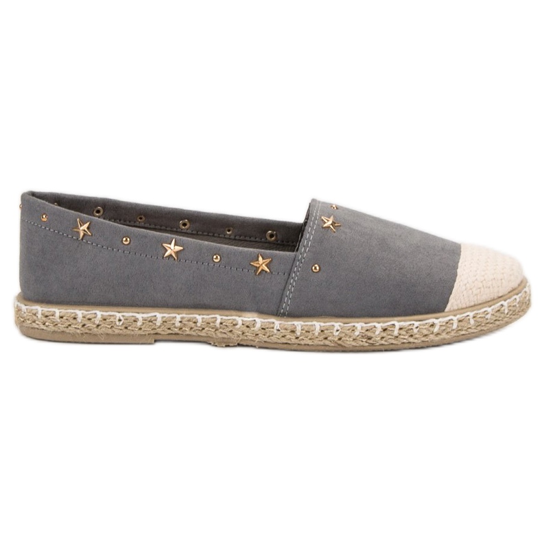SHELOVET Espadrilles À Jets gris