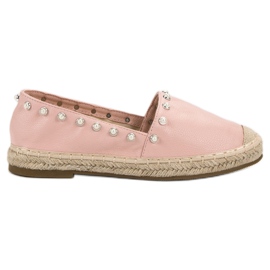 Erynn Espadrilles Avec Perles rose
