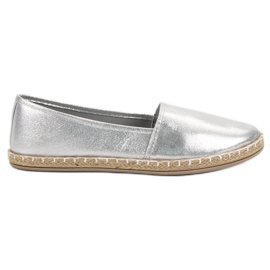 New Tlck Espadrilles en argent gris