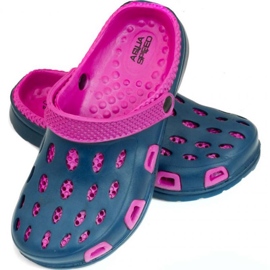 Chaussons Aqua-speed Silvi, col 49, rose et bleu marine Chaussons Aqua-speed Silvi, col 49, rose et bleu marine