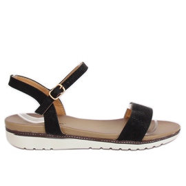 Sandales noires pour femmes S18-33 Noir le noir