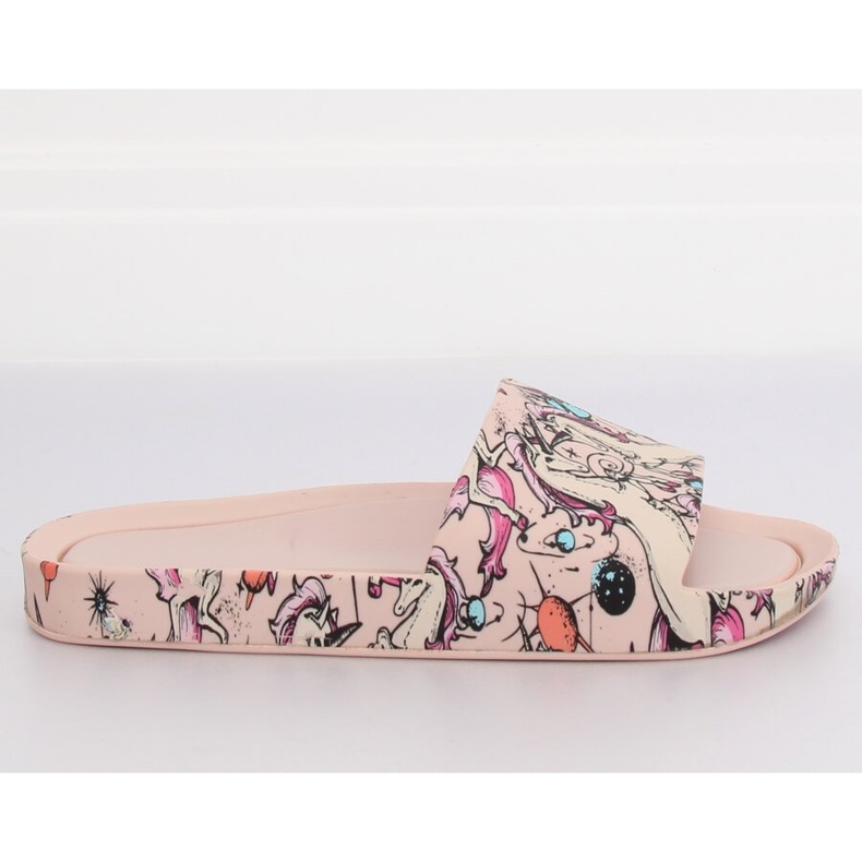 Chaussons roses licorne CK83 Rose Chaussons roses licorne CK83 Rose