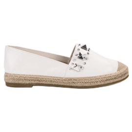 Janessa Espadrilles À Clous blanc