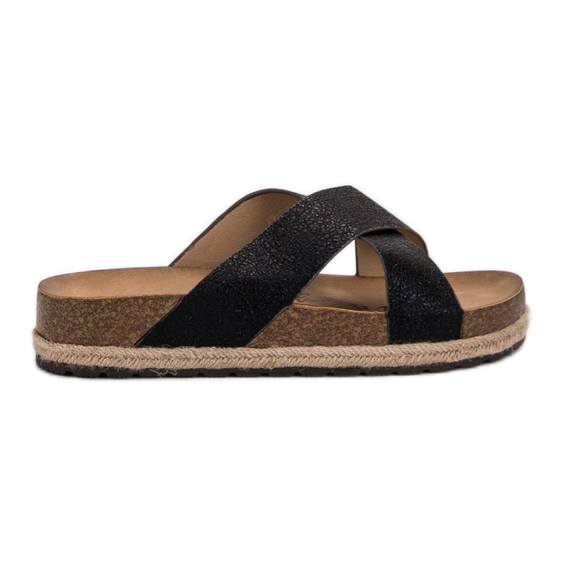 Goodin Chaussons noirs confortables le noir