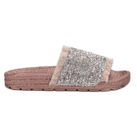 Chaussons VICES confortables rose