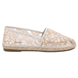 Espadrilles en dentelle VICES brun jaune