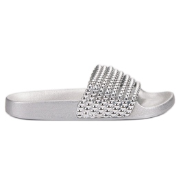 Pantoufles VICES à la mode gris