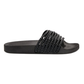 Pantoufles VICES à la mode le noir