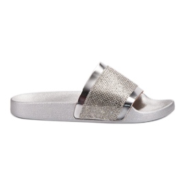 Chaussons VICES avec zircone cubique gris