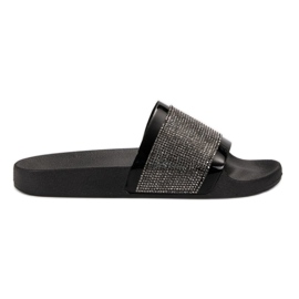 Chaussons VICES avec zircone cubique le noir
