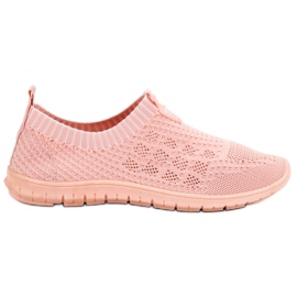 Renda Chaussures à enfiler pour femmes rose