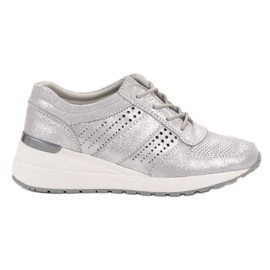 Chaussures en cuir VINCEZA gris