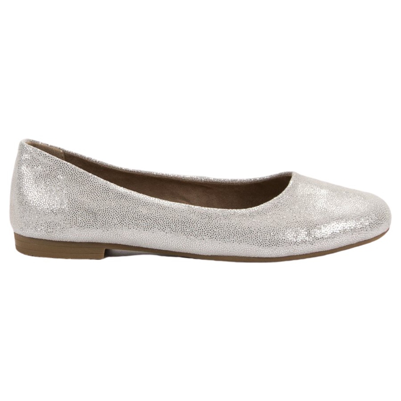 Ballerines VINCEZA en cuir gris