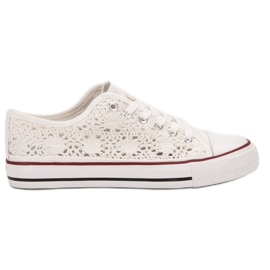 Renda Baskets en dentelle blanc